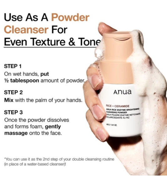 Anua Heartleaf Enzyme Brightning Cleansing Powder
