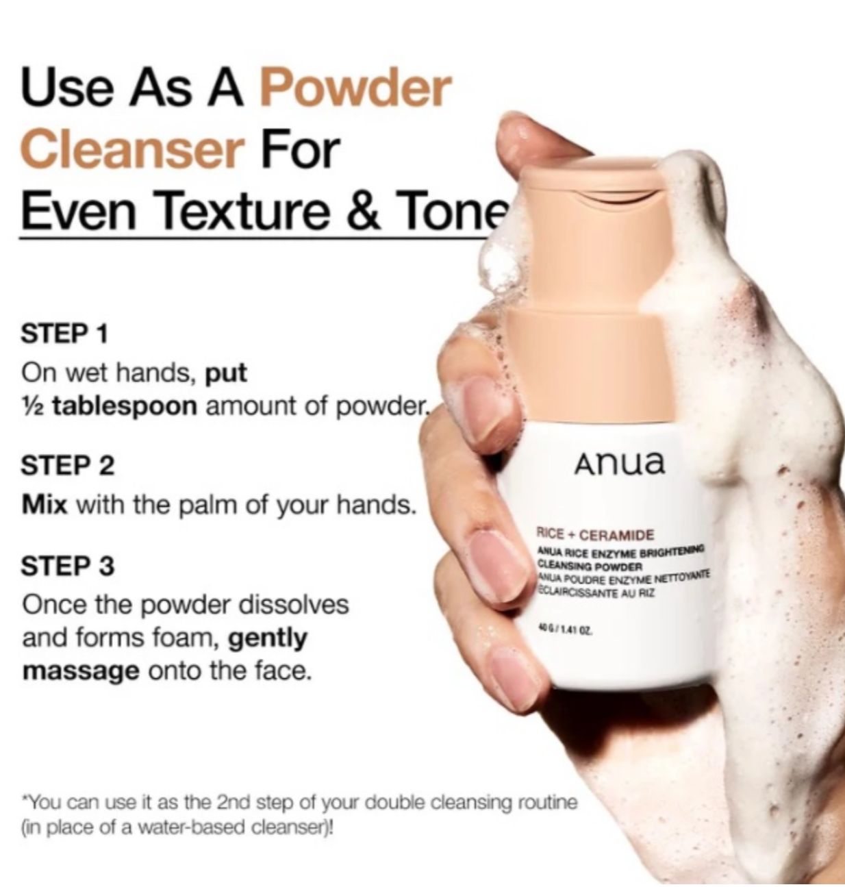 Anua Heartleaf Enzyme Brightning  Cleansing Powder
